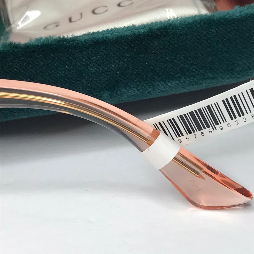 ๐ฏ Original GUCCI GG0148S 007 53 GG0148 53 mm Pink Sunglasses - Picture 8 of 13
